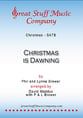 Christmas is Dawning SATB choral sheet music cover
